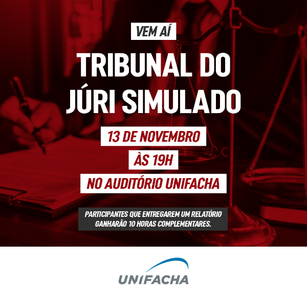 Juri simulado do curso de Direito da UNIFACHA com professor Caio Padilha