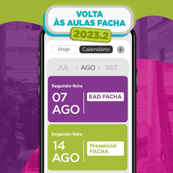 volta às aulas faculdade facha 2023.2